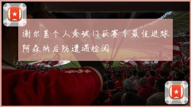 谢尔基个人秀破门获赛季最佳进球阿森纳后防遭遇检阅